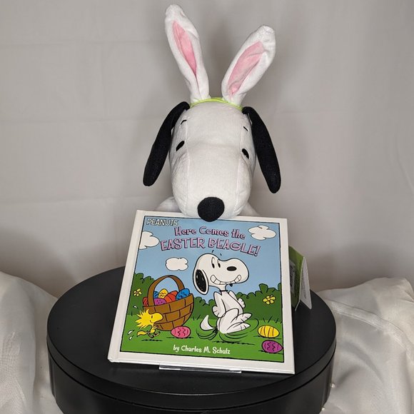Snoopy Here Comes the Easter Beagle Kohls Cares 2023 Plush & Hardcover Book NWT - Picture 1 of 6